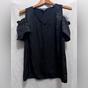 The Limited Black Cold Shoulder Blouse